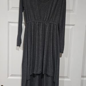 Delirious Dark Gray Long Sleeve Dress